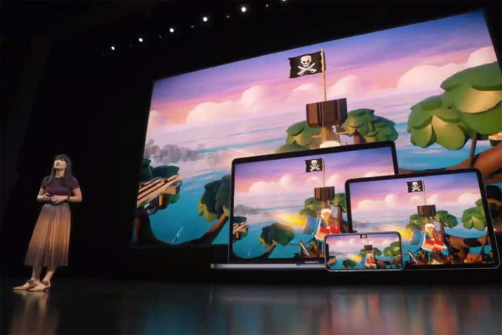 Apple Executive introducing Apple Arcade