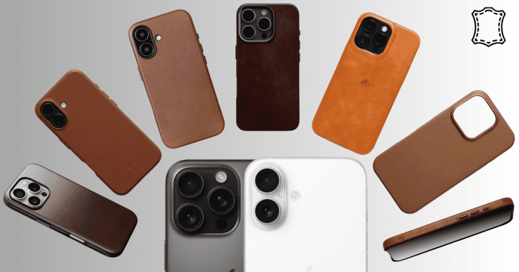 iphone 16 leather cases